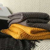 Nordic Knitted Blanket for Bed Thicken Winter Warm Sofa Cover Soft Plaid Bedspread Bed Sofa Decorative Throw Blankets Tapestrape