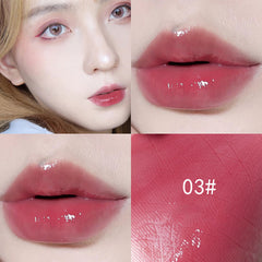 YICKYUE Mirror Water Lip Gloss Moisturizing Lip Glaze Lip Tint Korean Cosmetics Shiny Lipstick Shimmer Long Lasting Lip Makeup Beauty