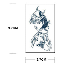 YICKYUE - 20 Sheets Long Lasting 15 Days Fake Tattoo Stickers Herbal Natural Juice Ink Temporary Tattoos Hand Rose Butterfly Snake Moon