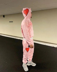 Hearujoy Harajuku Retro Goth Clothes for Women Pink Oversized Hoodie Hip Hop Gothic Print Hoodie Ladies Casual Y2k Tops Kawaii Clothes