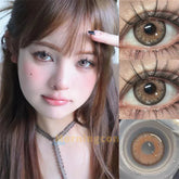 YICKYUE bingc Colored Contact Lenses for Eyes 1pair Cosplay Prescription for myopia0-800degrees Contact Lenses Yearly Halloween Myopia