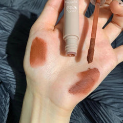 Yickyue Chestnut Velvet Matte Liquid Lipstick Waterproof Lip gloss Long Lasting Nude Lipstick Women Red Lip Tint Beauty Cosmetics