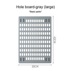 Storage Rack Punch-free Household Hole Board Wall Dormitory Kitchen Bathroom Wall Shelf Wall Hanging Storage Hook Rack Shelves