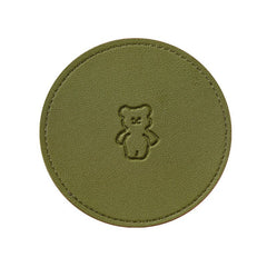 Kawaii Bear Coasters For Glass Cup Water Bottle Coffee Mugs PU Cute Heat Insulation Retro Waterproof Cup Mat Kitchen Accessories