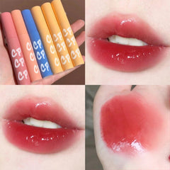 6 Colors Mirror Water Lip Gloss Waterproof Makeup Liquid Lipsticks Tint Moisturizing Nourishing Lip Glaze Long Lasting Cosmetic