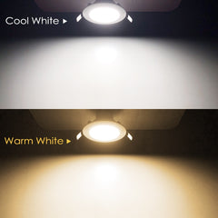 4pcs LED Downlight Round Dimmable 7W RGBW LED kids Ceiling Recessed Spot Light Infrared controller Color Changing AC 110V/220V