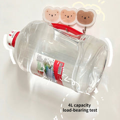 Cartoon Wall Hook Heavy Strong Self Adhesive Hook Seamless Cute Sticker Hook Storage Organizer Punch-free Wall Velcro Hook Room