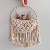 Macrame Flower Basket Garden Pots Planters Macrame Wall Haning Planter BohoTapestry for Bedroom Apartment Living Room Decor