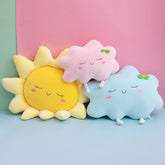 Cute Cartoon Sun Cloud Plush Pillow Stuffed Soft Creative Plush Sun Cloud Toy Car Pillow Home Decor Kids Toys