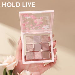 HOLD LIVE New Cherry Blossom 9-color Eyeshadow Palette Matte Pearlescent Beginners Easy Makeup Natural Long-lasting Eye Makeup