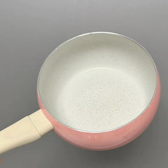 YICKYUE - Korean Style Instant Noodle Pot Tomato Shape Aluminum Milk Pan Non Stick Pan Cooker Cute Noodle Pot Baby Food Soup Pot Kitchen