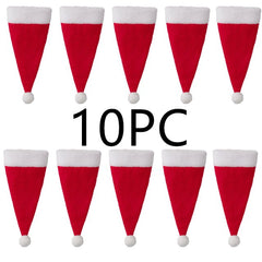 10pc Tableware Holder Bag Christmas Hat Christmas 2020 Christmas Decorations Home Decoration Accessories Kitchen Tableware Holde