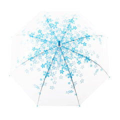 Transparent Semi Automatic Long Handle Windproof Umbrella For Travel Women Sun Rain Auto Compact Windproof Style Men Umbrella