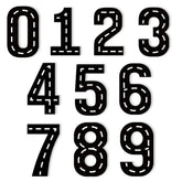 YICKYUE - 0-9 Track Numbers Decoration Racing Theme Cardboard Cutout DIY Boys Birthday Age Sign Baby Shower Party Decor Photo Props