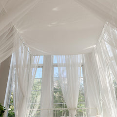 YICKYUE - 1.5*2M White Four Corner Outdoor Camping Mosquito Canopy Net With Storage Bag Insect Tent Protection Bedroom Full Netting