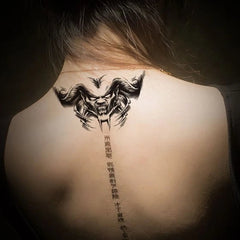 YICKYUE - Devil Neck Tattoo Stickers Waterproof and Sweat Proof Men and Women Body Art Fake Tattoos Temporary Simulation Cool Arm Stickers