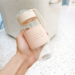 Simple Nordic Glass Fashion Lovers Constellation Creative Water Cup High Temperature Anti Scald Cup Cover Portable Tea Cup