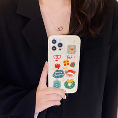 Santa Claus Christmas phone case for iphone 11 12 13 pro max 7 8 plus xr xs max x cute cartoon 3d lovely shockproof cover capa