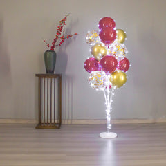 YICKYUE - 13Tubes LED Glow Balloon Stand Holder Balloon Stick Happy Birthday Balloon Kids Baby Shower Adult Wedding Party Decoration