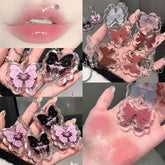 YICKYUE - Butterfly Jelly Mirror Water Lip Gloss Portable Moisturizing Lip Balm Waterproof Liquid Lipstick Lipgloss Makeup Korean Cosmetic