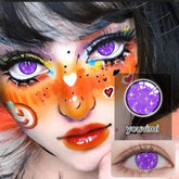 YICKYUE Purple Lenses Colored Pupils for Eyes Cosplay Anime Contact Lenses Violet Lens y2k Lenses