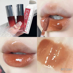 YICKYUE - Juice Mirror Lip Glaze Watery Lip Gloss Waterproof Lasting Liquid Lipstick High Shine Lip Tint Beauty Makeup Lips Cosmetic Women