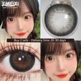 YICKYUE - 1 Pair Myopia Color Contact Lenses for Eyes Black Lenses with Diopters Large Diameter Nature Soft Lenses Free Shipping