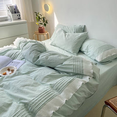 Home Textile Museum Spring Pure Cotton Pure Color Simple Series Pastoral Style Beddings Quilt Cover