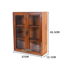 Transparant Display Makeup Organizer Antique Wood Design Skincare Storag Box Lipstick Perfume Luxury Rangement Home Organizer