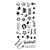 Flower Tattoo Stickers Dragon Butterfly Black Flower Totem Tattoo Stickers Tattoo Stickers Sexy Body Art Fashion For Woman