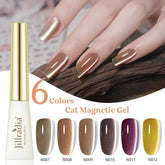 YICKYUE - Wide Light Cat Magnetic Gel Polish Nail Art Glitter Varnish Semi-permanent Enamels Manicure Supplies for Professionals