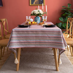 American Cotton Bohemian Ethnic Rectangular Dining Tablecloths
