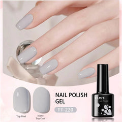 YICKYUE - 8ml Gel Nail Polish Rose Pink Red Gray Burgundy Nails Art Soak Off UV/LED Manicure Semi Permanent gel polish