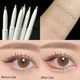 Professional Double Headed Silkworm Pen Highlighter Eyeshadow Pencil Brighten Eye Makeup Highlight Pen Waterproof Eyeliner Pen