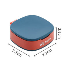 1 PCS Pill Case For Tablets 4 Gird Medicine Pill's Organizer Drug Capsule Plastic Storage Box Divider Weekly Travel Pill Cutter