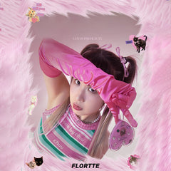 Yickyue New FLORETTE Lipsticks Cute Cat Jelly Lip Glaze Moisturizing Lasting Sexy Mirror Lip Gloss Korean Lip Tint Girls Beauty Makeup