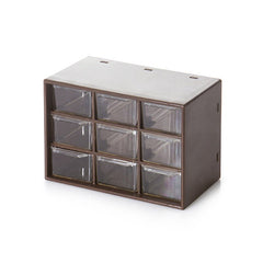 9 Grid Jewelry Storage Box Drawer Cosmetic Organizer Earrings Necklace Stationery Storage Multi-function Plastic Box Office