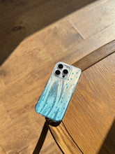 YICKYUE - ins Laser underwater Gradient Blue Stars Phone Case for iPhone 16 15 14 13 Pro Max Back Cover Fund