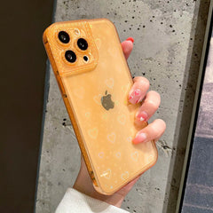 Laser Gradient Love Heart Diamond Case For iPhone 13 11 12 Pro Max X XR XS Max 7 8 Plus SE 12 13 Mini Case Clear Soft Back Cover