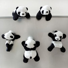 1Pc Cartoon Cute Soft Plush Panda Fridge Strong Magnet Toys Lovely Refrigerator Sticker Home Decor Souvenir Kitchen Accessories