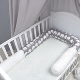 High Quality Print Bubble Velvet Crib Bumper Soft Cozy Baby Bedding Around Bumpers Newborn Kid Protector Pillow Bebe Room Decor