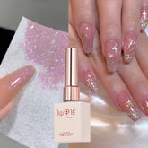 YICKYUE - 15ml Pink Glitter Aurora Gel Polish Opal Nail Glitter Gel UV Soak Off Varnish Sparking Semi-permanent Nail Art Manicure Gel
