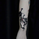 Waterproof Temporary Tattoo Skull Water Ink Style Body Art Fake Tattoo Flash Tatto Arm Leg Male