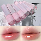 YICKYUE - Mirror Water Lip Glaze Pink Moisturizing Lip Gloss Jelly Glass Lip Oil Waterproof Lipstick Tint Long-Lasting Makeup