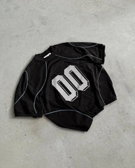 Hearujoy 90s Streetwear Y2K Retro Mesh Jersey Quick Dry Breathable Graphic T Shirt Men Street Trend Short Sleeve Oversized Unisex Football Sports Wear