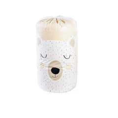 Cartoon Bear Collapsible Storage Bag Beam Port Transparent Organizer Clothes Blanket Baby Toy Basket Container Quilt Travel Bags