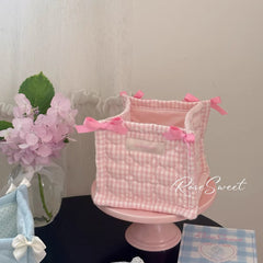 YICKYUE - Cute Toys Storage Basket Gift Basket Foldable Canvas Fabric Laundry Basket for Clothes Books Home Organization Room Decor
