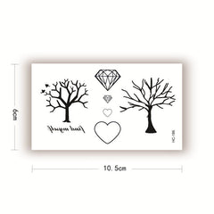 Sexy Hand-Painted Tree Waterproof Temporary Tattoo Stickers Female And Male Wrist Arm Fake Tattoo Plant Small Sticker