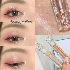 YICKYUE - New Liquid Eyeshadow Diamond Shimmer Pearlescent Glitter Eyeliner Waterproof Long Lasting Sequins Eye Shadow Sparkle Eye Makeup