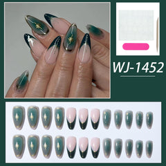 YICKYUE - Press on nails Acrylic nails with long almond nails are used daily by women and girls